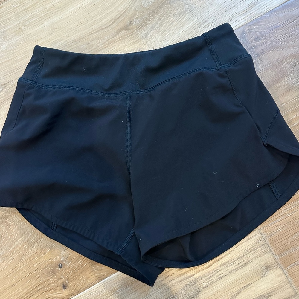 Athleta Black Girls Size 6 Athletic Shorts